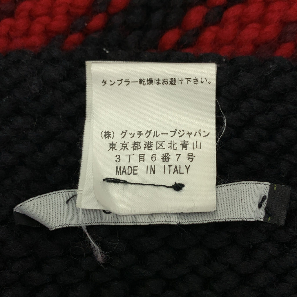 GUCCI / グッチ | ウール フリンジ ストール マフラー / ユニセックス |