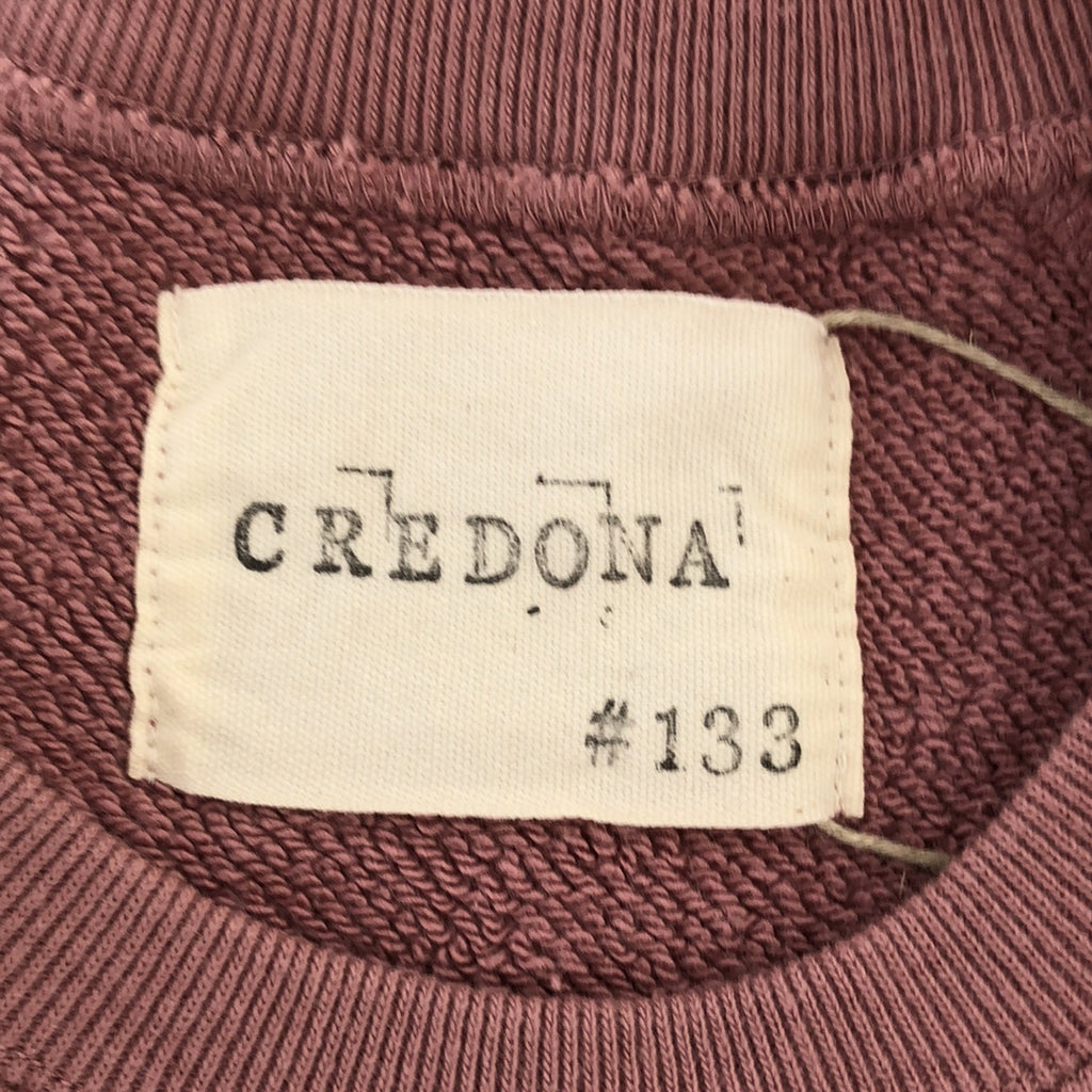 【美品】  CREDONA / クレドナ | cdn刺しゅう ロゴスウェット | F | ピンク | レディース