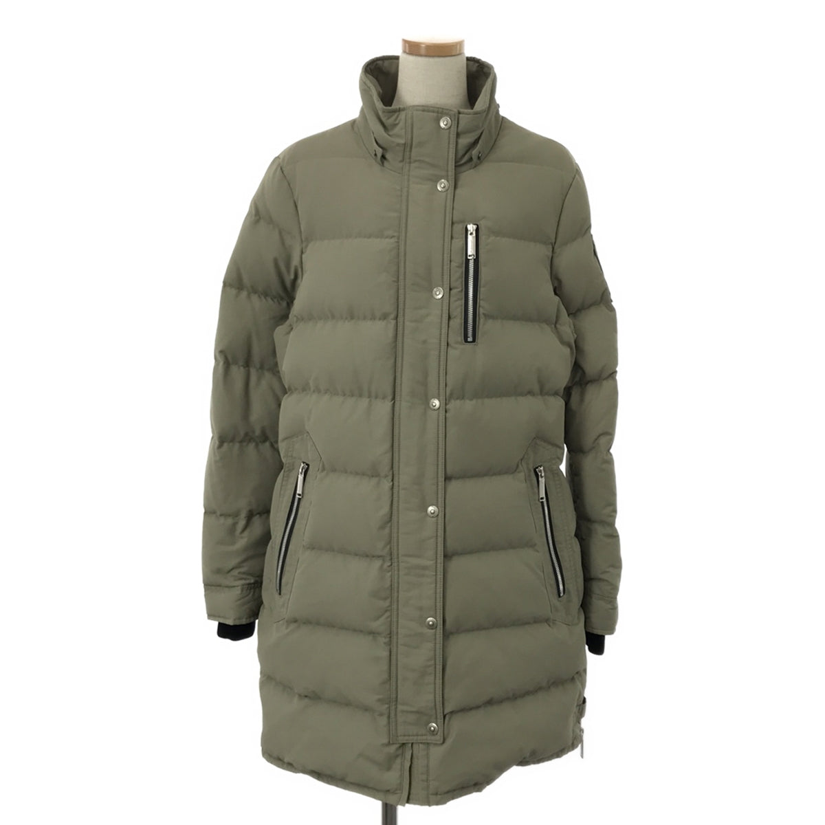 穆斯納克 |附狐狸毛兜帽的羽絨大衣 | L |卡其色 |女性的