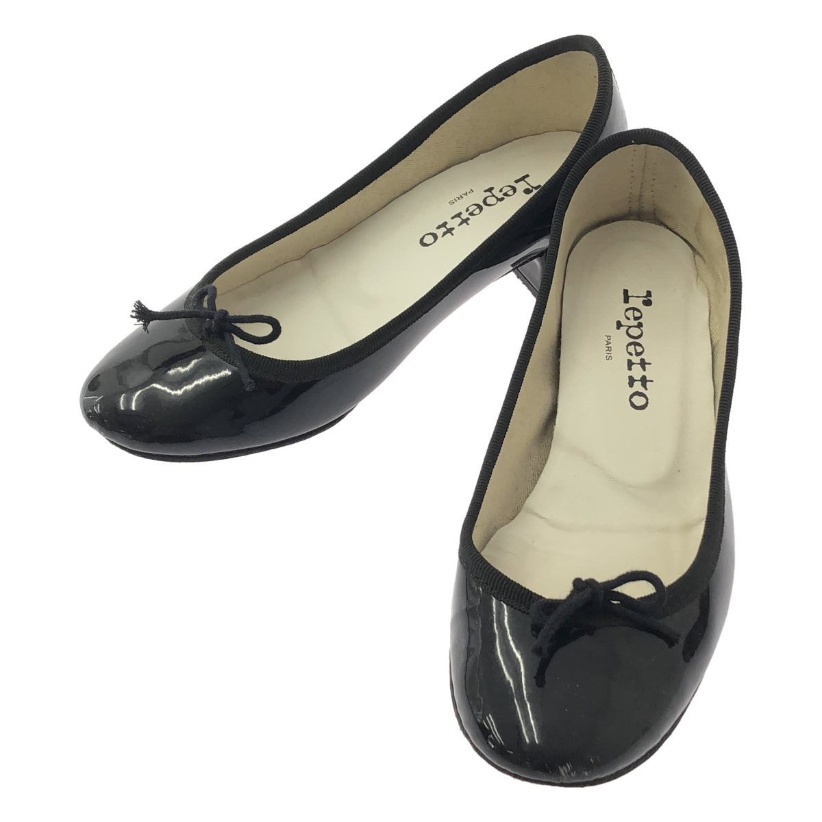 Repetto | 漆皮緞帶高跟芭蕾平底鞋 | 35碼 | 女款