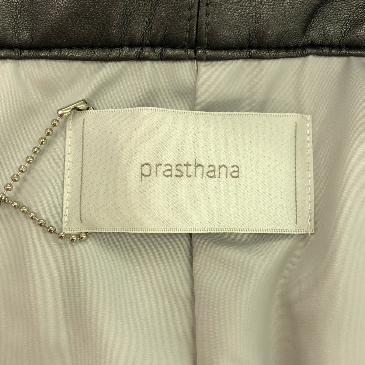 [New] prasthana / Prasthana | royal leather passive hang pants / pants | M | Charcoal gray | Men's