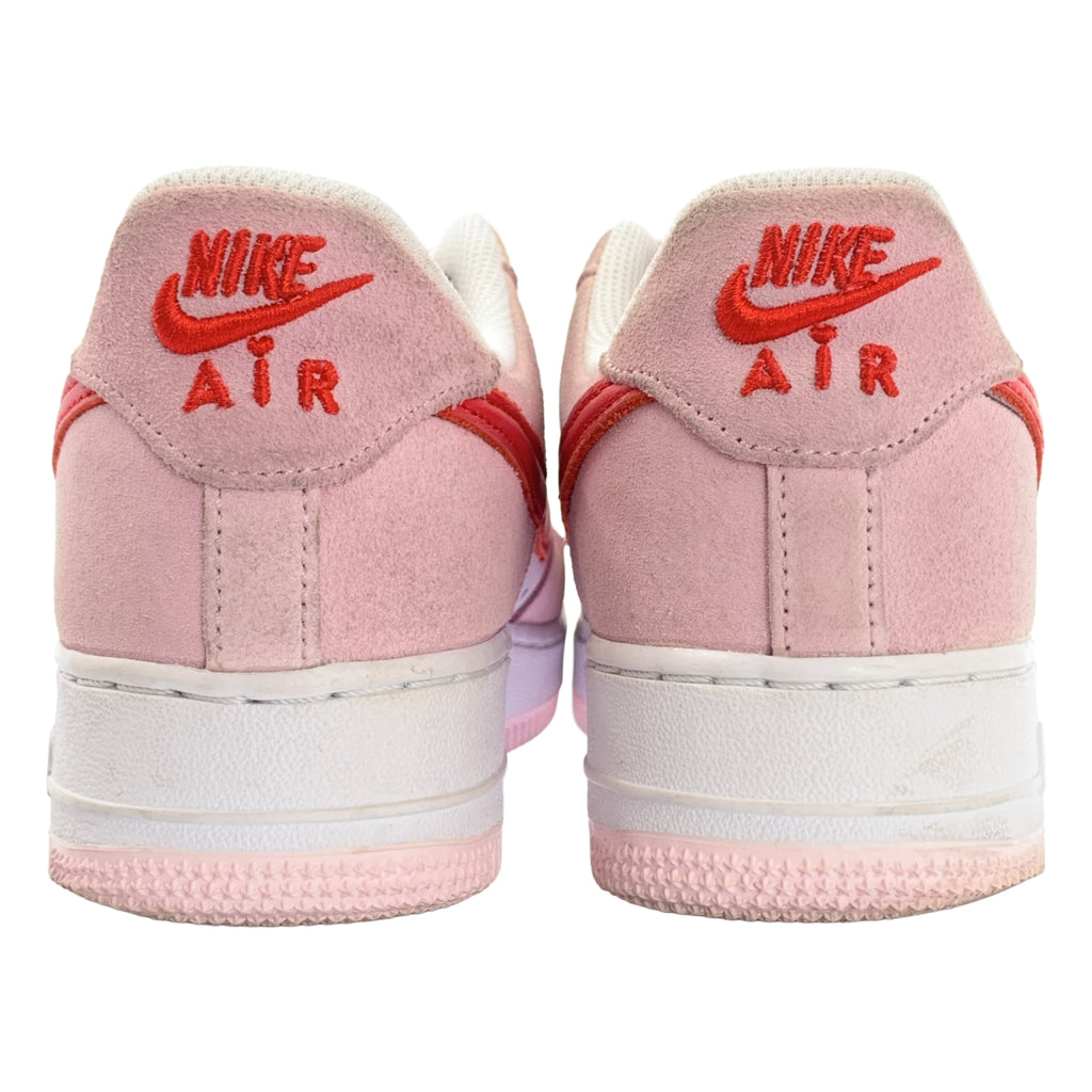 NIKE | 2021 | AIR FORCE 1 07 情人節空軍一號運動鞋 | 尺寸 25 | 粉紅/白/紅 | 男款