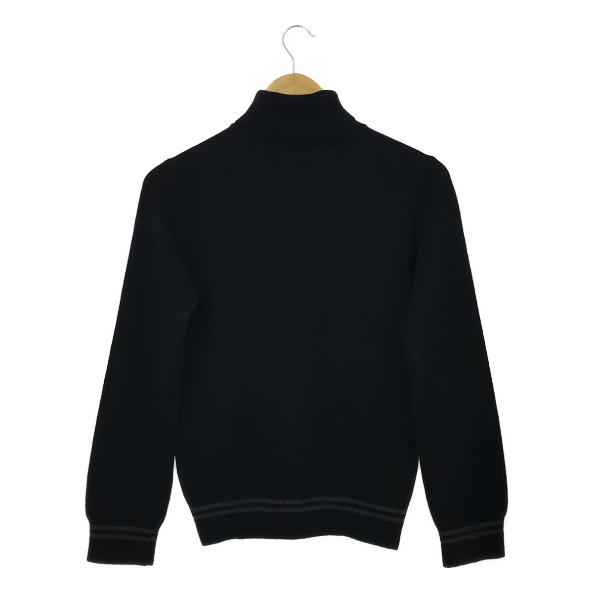 PLAY COMME des GARCONS | AD2007 | Heart logo patch wool turtleneck knit | M | Black | Women's