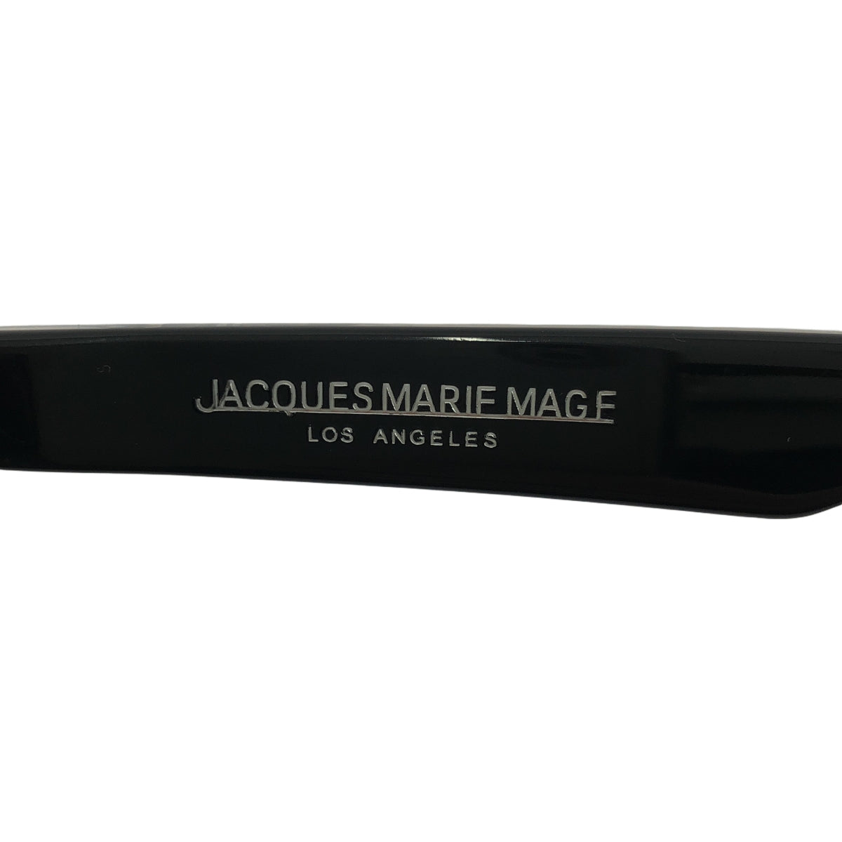 [品相良好] JACQUES MARIE MAGE | DEVAUX 醋酸纖維電視切割惠靈頓太陽眼鏡 | 43□27 | 黑色/灰色 | 男士