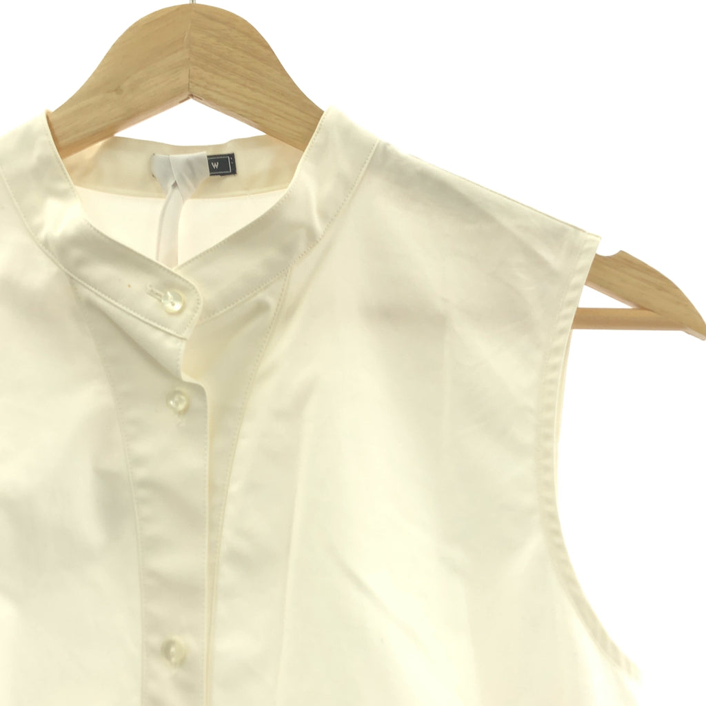 LUDLOW / 래드로 | 코튼 개더 민소매 블라우스 | F | 여성