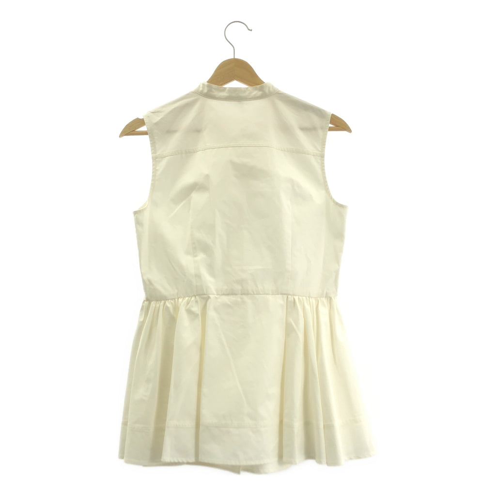 LUDLOW / 래드로 | 코튼 개더 민소매 블라우스 | F | 여성