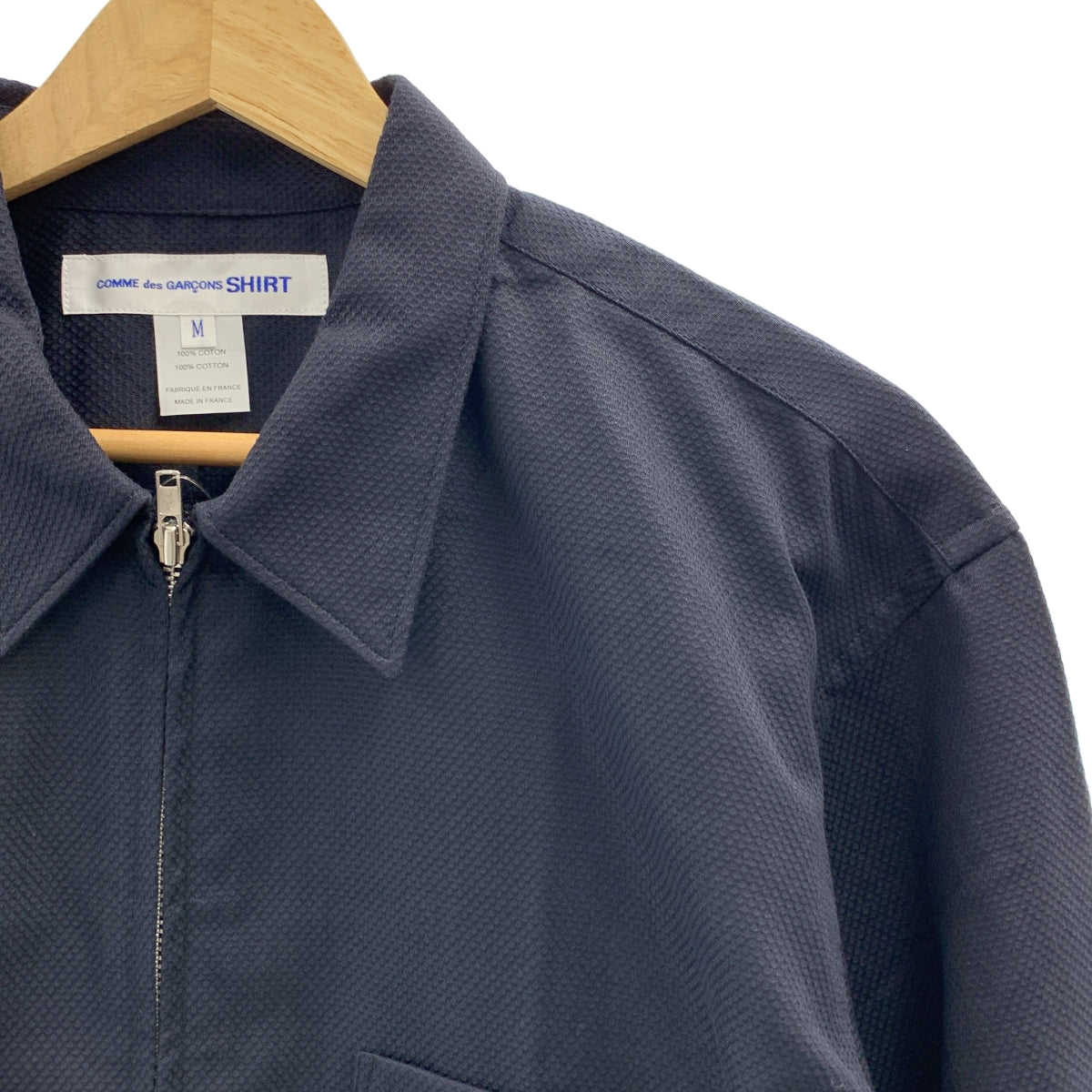 COMME des GARÇONS 襯衫 | 2021 春夏系列 | 蜂巢棉全拉鍊襯衫外套 | M 碼 |