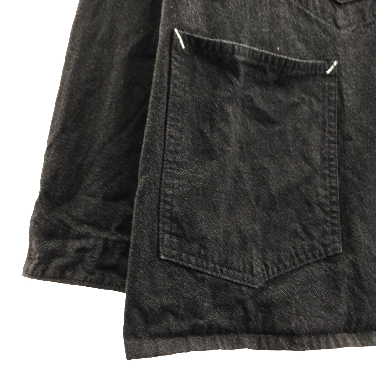 POST O'ALLS / ポストオーバーオールズ | #3111DV-CC De Luxe Railroader 2 DV : cotton covert w/taffeta lining / カバーオール ジャケット / 総裏地 | L | charcoal | メンズ