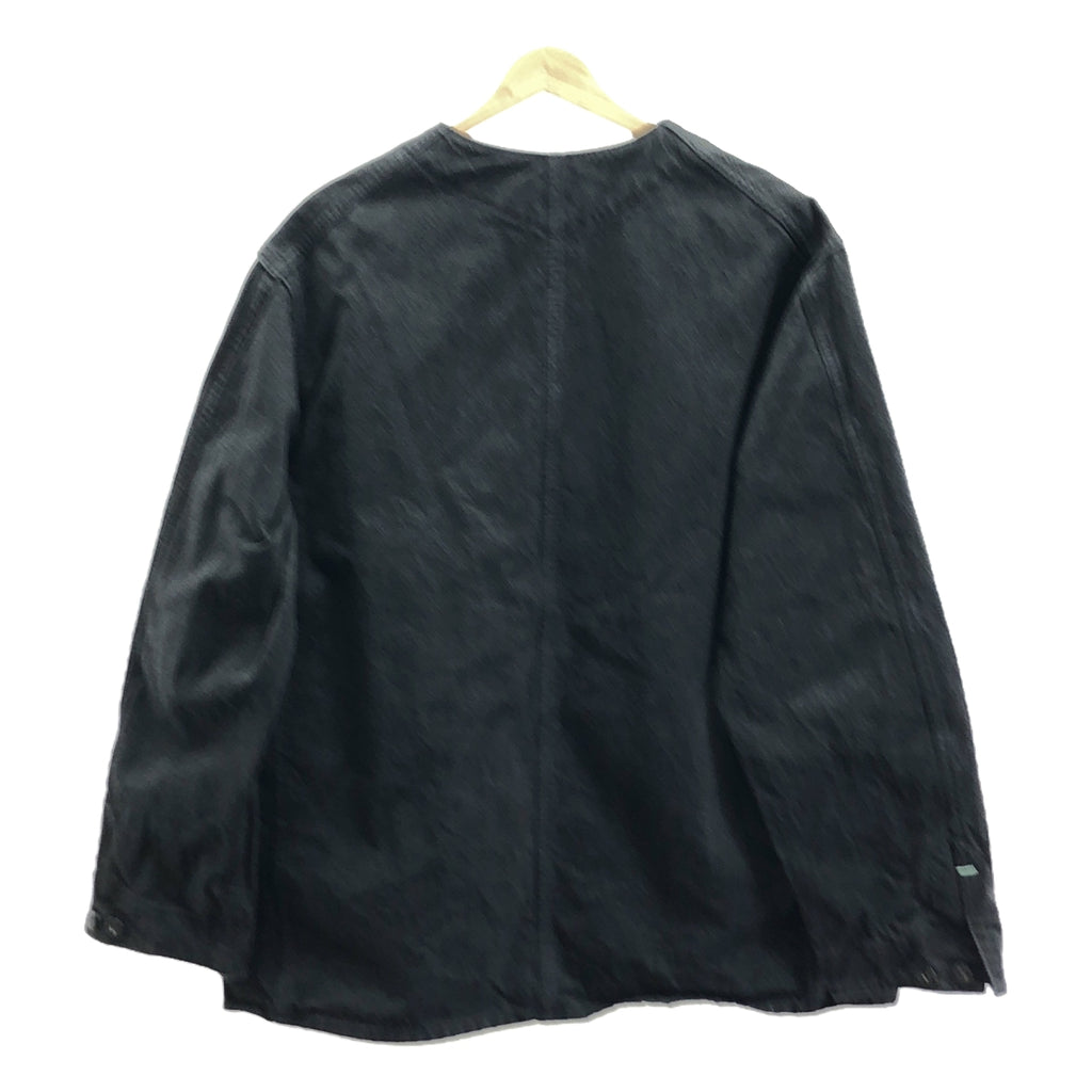 POST O'ALLS / ポストオーバーオールズ | #3111DV-CC De Luxe Railroader 2 DV : cotton covert w/taffeta lining / カバーオール ジャケット / 総裏地 | L | charcoal | メンズ