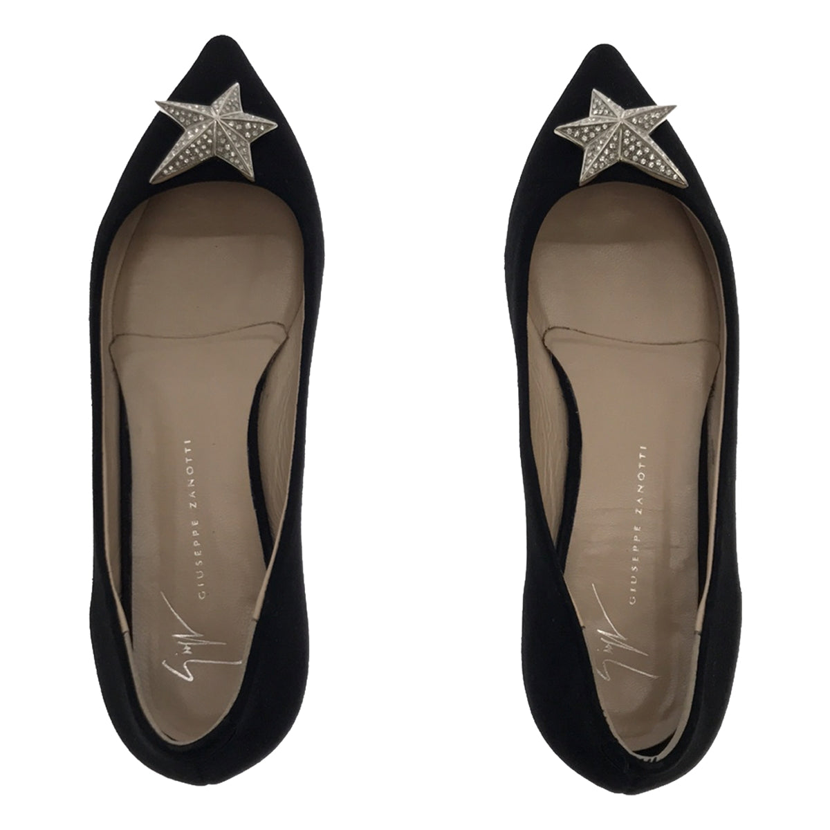 Giuseppe Zanotti | Star Suede Pointed Toe Pumps | 35 1/2 | Women's