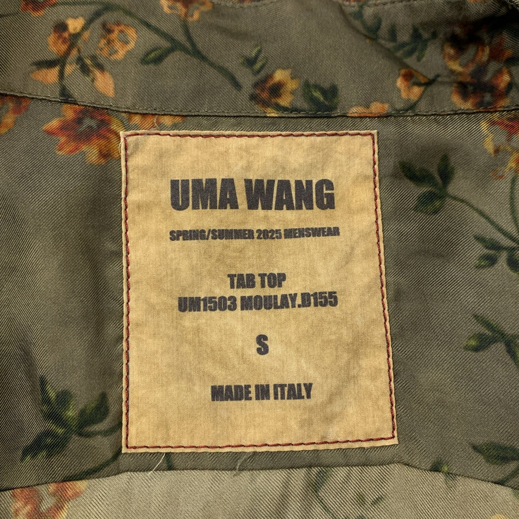 【美品】  UMA WANG / ユマワン | ビスコース レーヨン 総柄 オーバーシルエット シャツ | S | グレー系 | メンズ