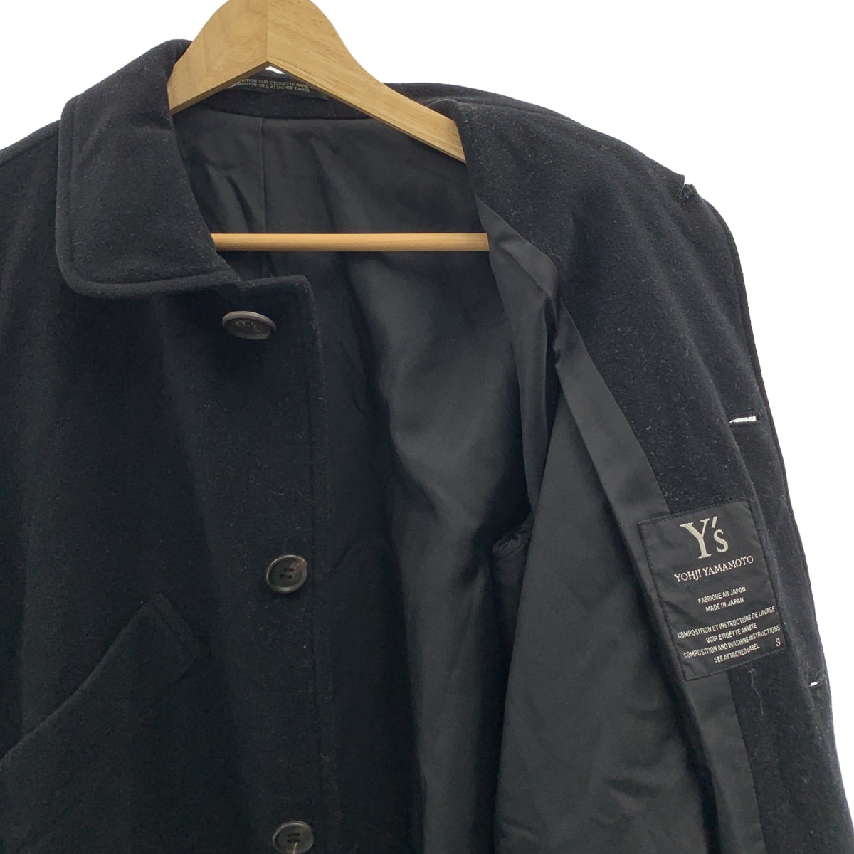Y's / ワイズヨウジヤマモト | 1996AW | ウール ラウンドカラー コート