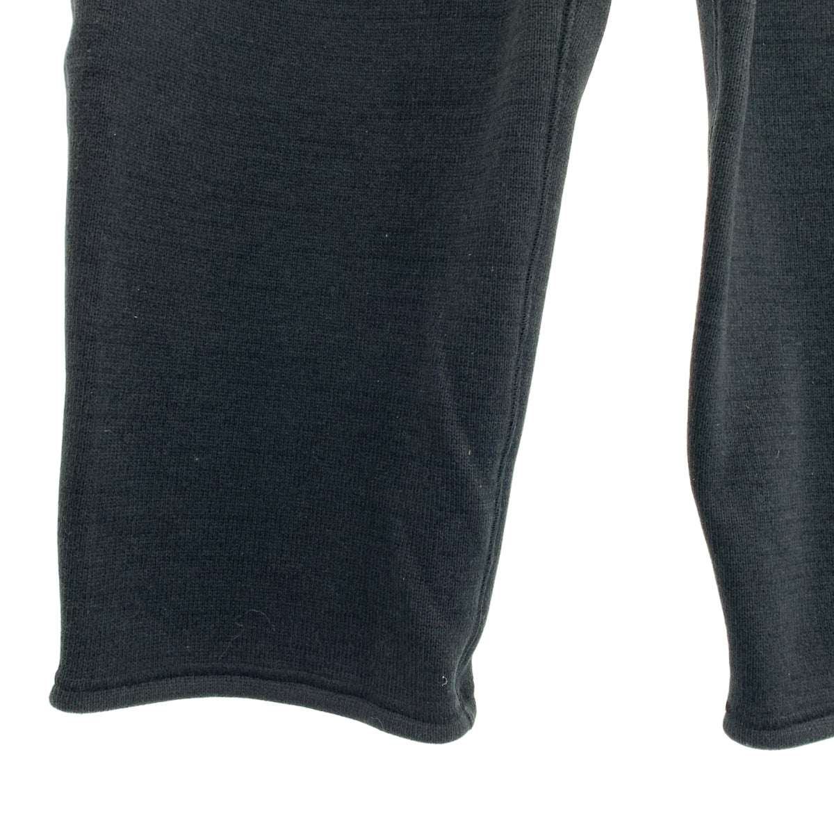 [如新] COMME des GARÇONS HOMME | 2021 秋冬 | POLARTEC 褶邊寬褲 | L 號 |黑色|男士