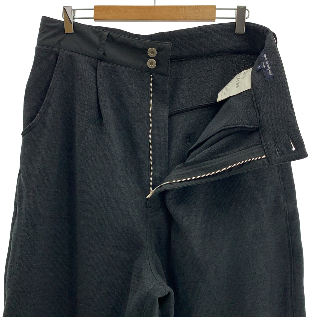 COMME des GARCONS HOMME / 콤데 갤슨 옴므 | 2021AW | POLARTEC / 폴라텍 탁 와이드 팬츠 | L | 남성