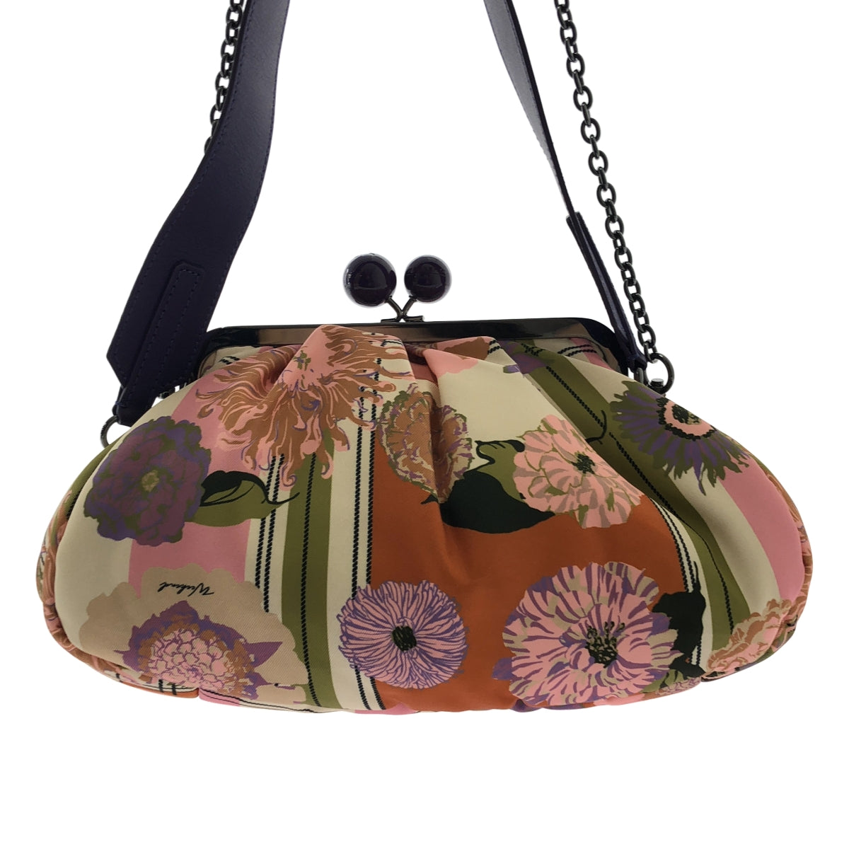 WEEKEND MAX MARA | 斜紋布拼布包 / 兩用單肩包，全印花扣款設計 |