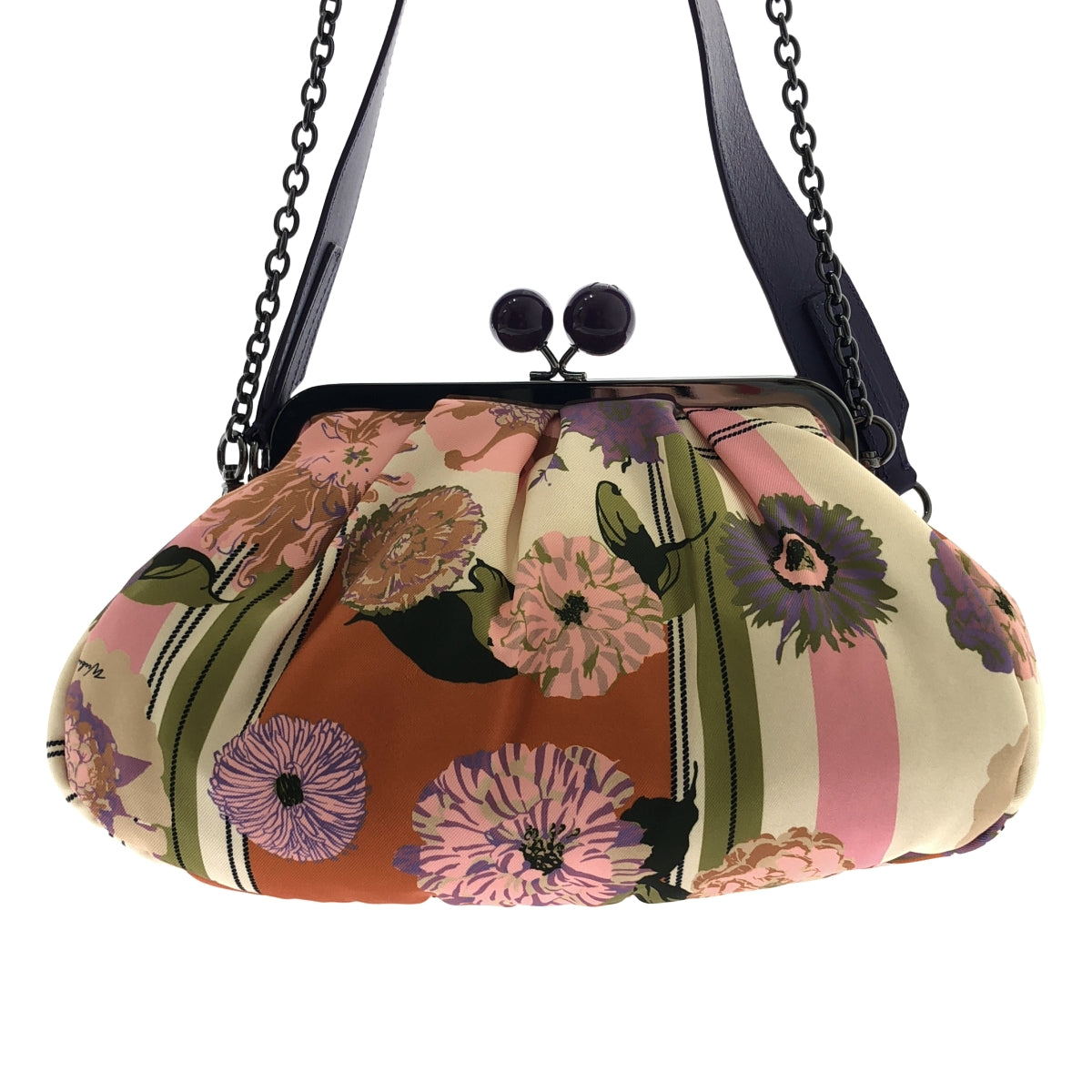 WEEKEND MAX MARA | 斜紋布拼布包 / 兩用單肩包，全印花扣款設計 |