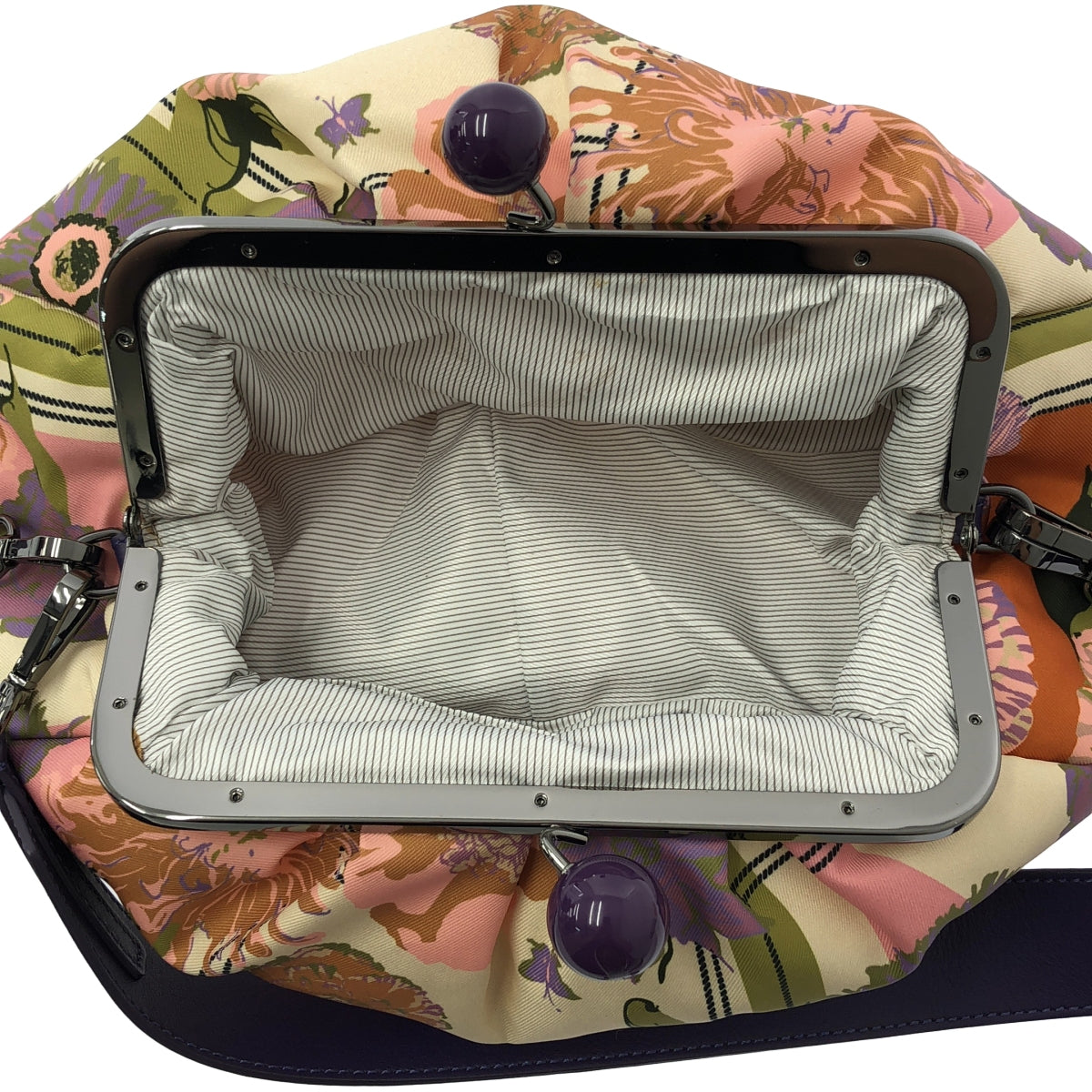 WEEKEND MAX MARA | 斜紋布拼布包 / 兩用單肩包，全印花扣款設計 |