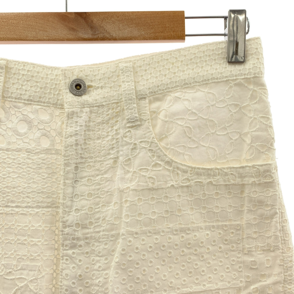 JUNYA WATANABE COMME des GARCONS / ジュンヤワタナベ | 2016SS | レース パッチワーク サルエルパンツ | XS | ホワイト | レディース