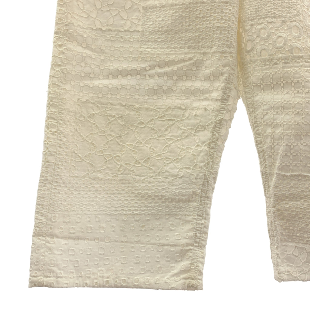 JUNYA WATANABE COMME des GARCONS / ジュンヤワタナベ | 2016SS | レース パッチワーク サルエルパンツ | XS | ホワイト | レディース