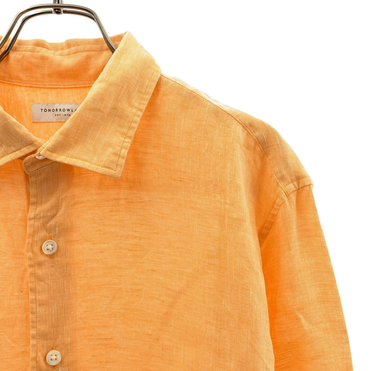 TOMORROWLAND / トゥモローランド | リネン セミワイドカラーシャツ | M | メンズ