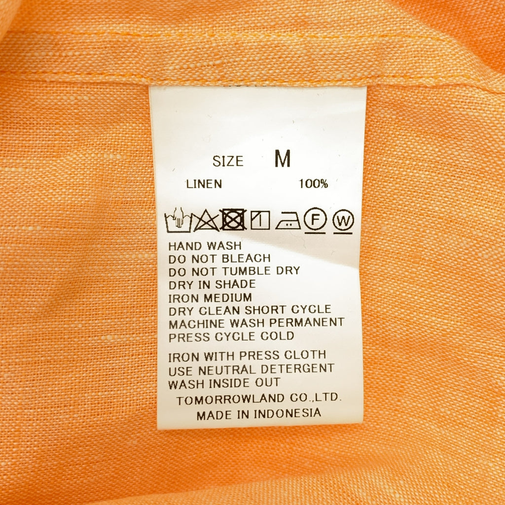 TOMORROWLAND / トゥモローランド | リネン セミワイドカラーシャツ | M | メンズ