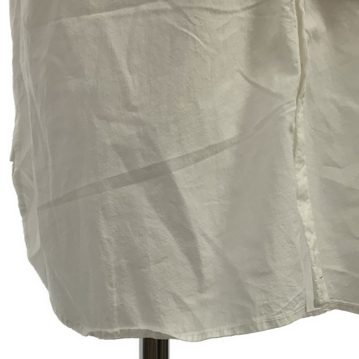 [Good Condition] nest robe | Cotton linen broad double button long shirt | F | White | Women's