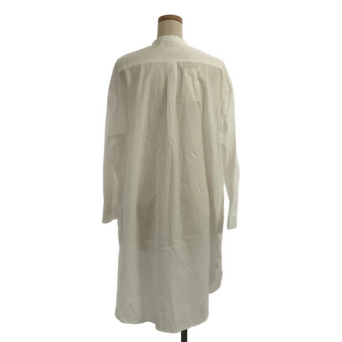 [Good Condition] nest robe | Cotton linen broad double button long shirt | F | White | Women's