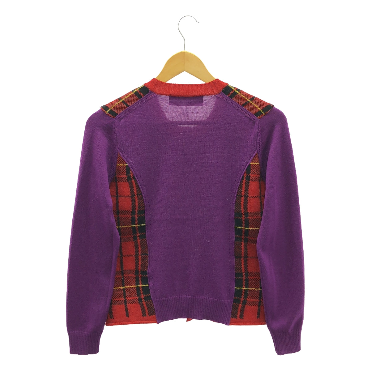 tricot COMME des GARCONS | 2011AW | Tartan check crew neck cardigan |