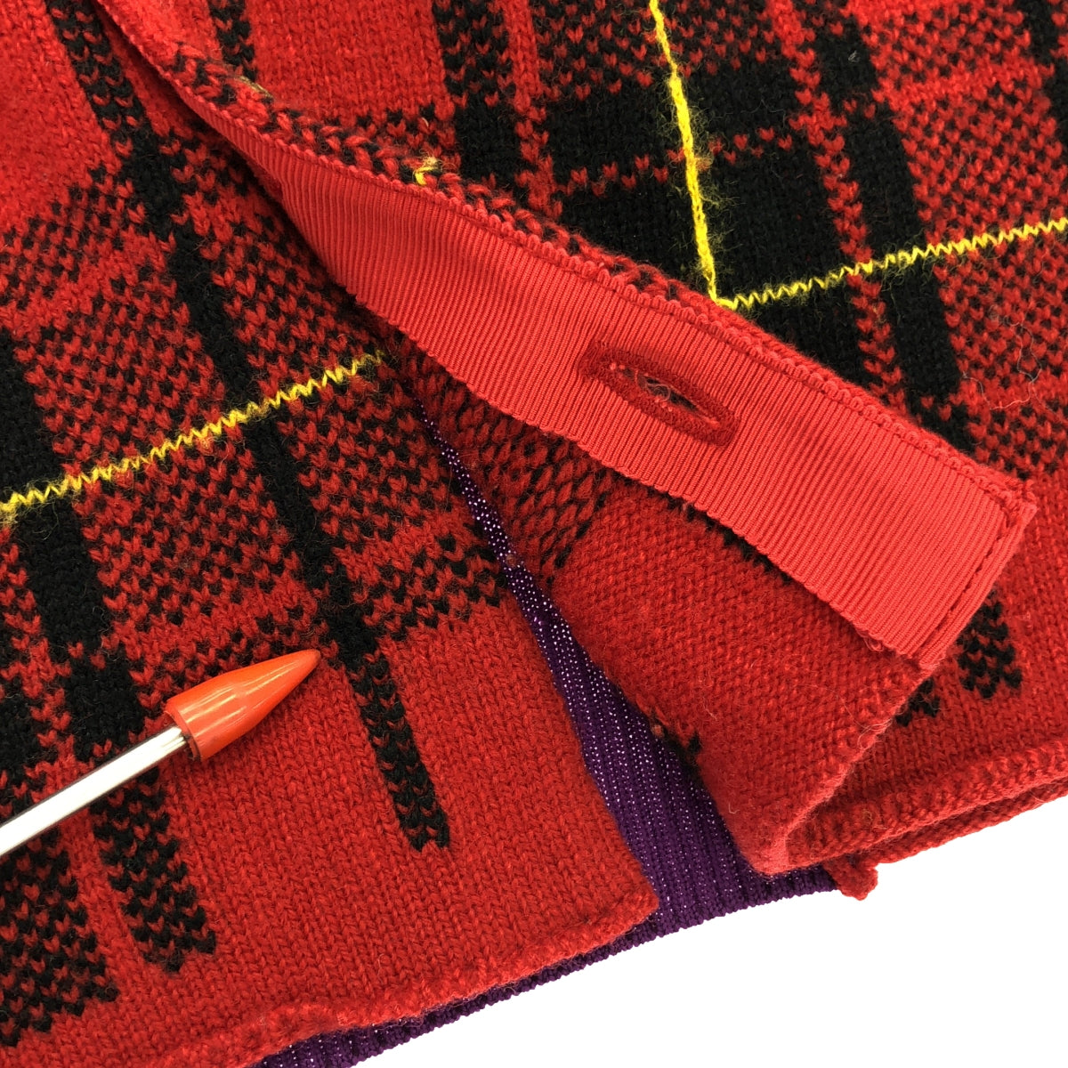 tricot COMME des GARCONS | 2011AW | Tartan check crew neck cardigan |