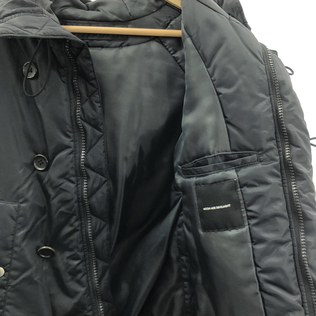 Moonage Devilment | 超大款牛皮軍裝飛行外套/連帽衫 | 44碼 | 黑色 | 男款