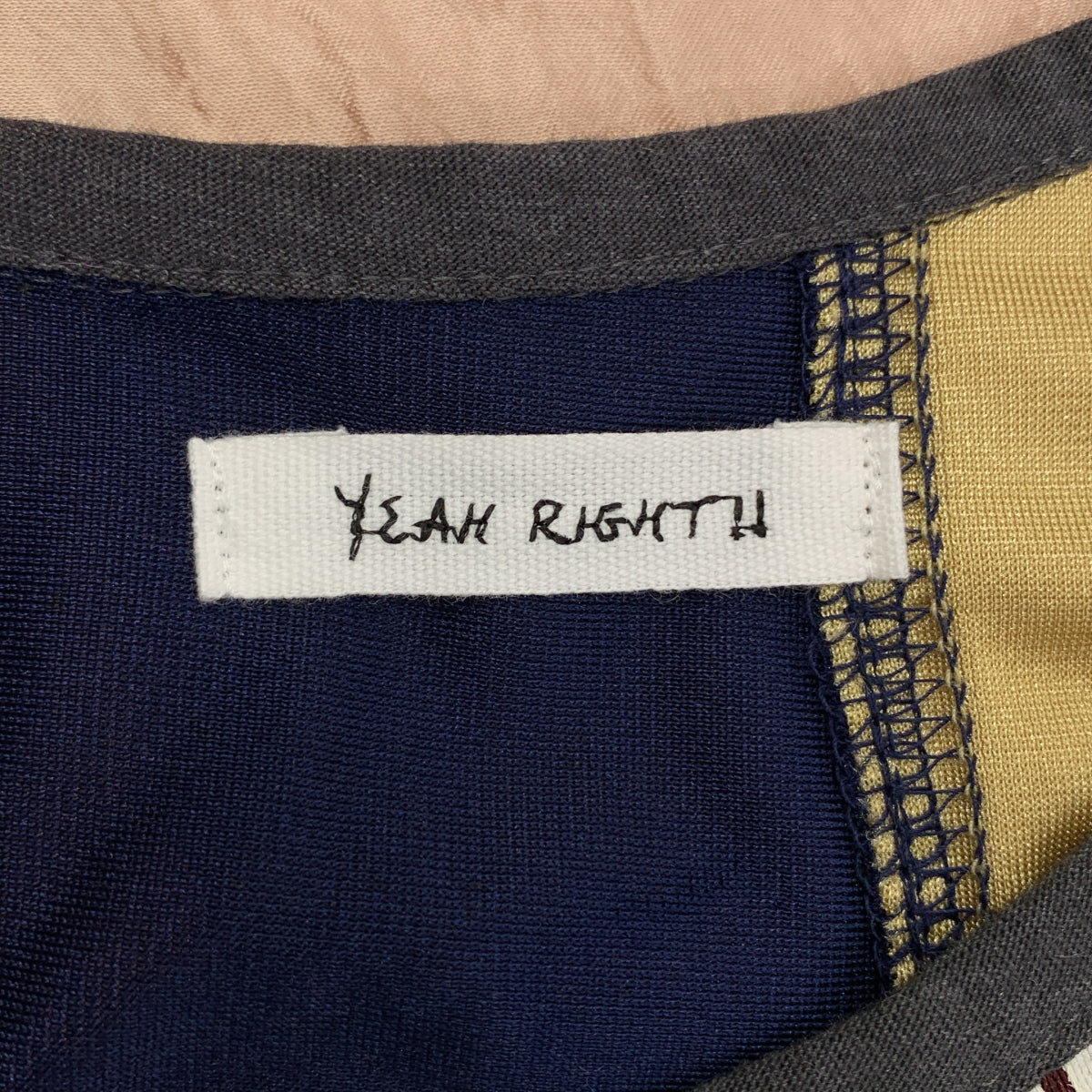 YEAH RIGHT!! / イエーライト | リメイク ノースリーブ ワンピース | 00 | ベージュ / マルチカラー | レディース