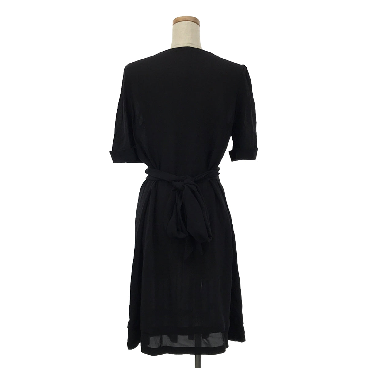 BALENCIAGA | 100% silk / Silk pintuck dress | 36 | Black | Women's