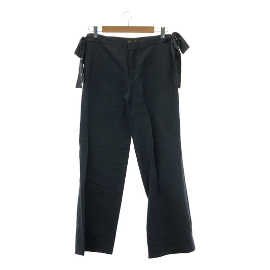 Drawer | Cotton Side Ribbon Pants | Size 38 | Women's