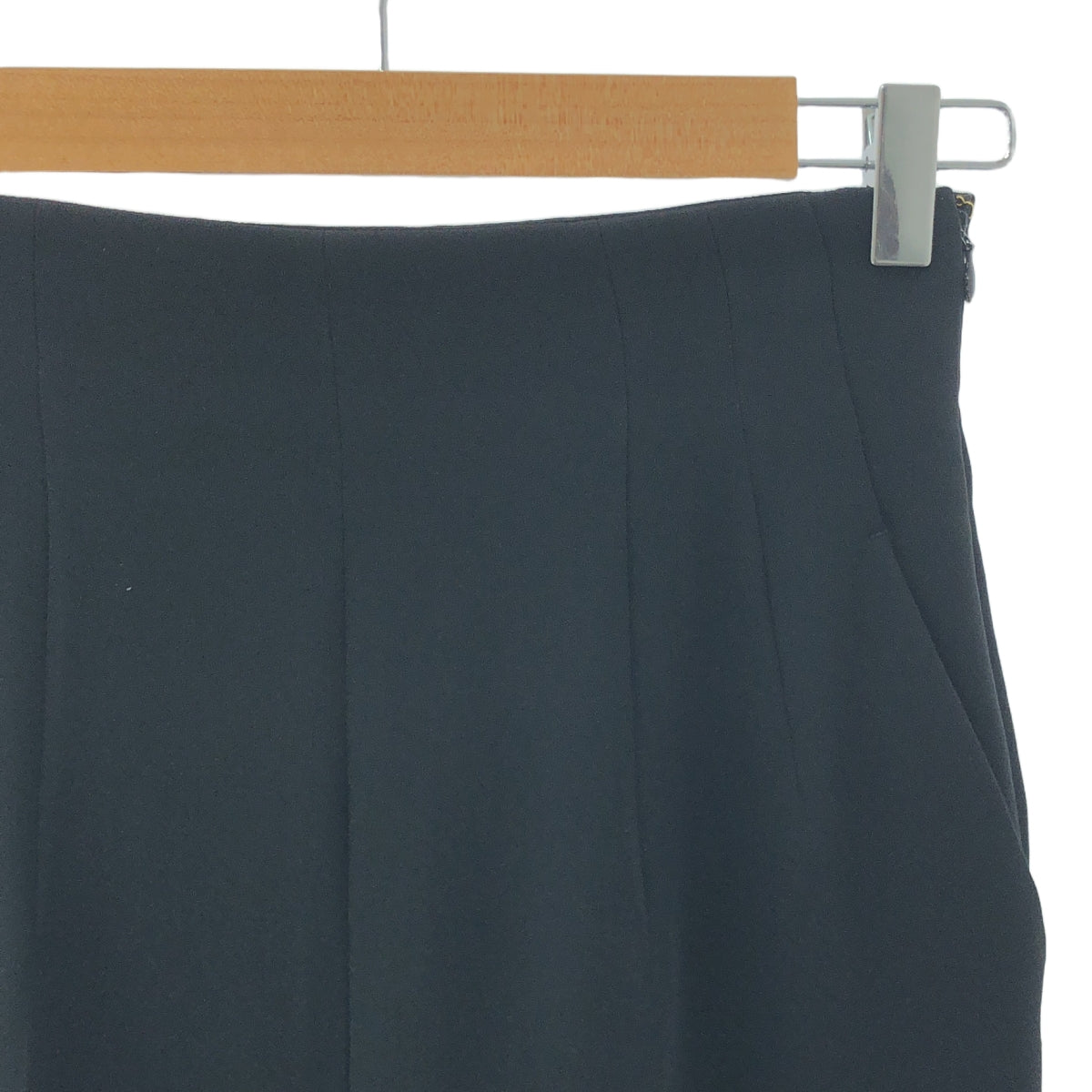 【美品】  Mame Kurogouchi / マメクロゴウチ | 2022SS | High Waisted Center Creased Trousers ハイウエスト センタークリースト パンツ | 1 | ブラック | レディース