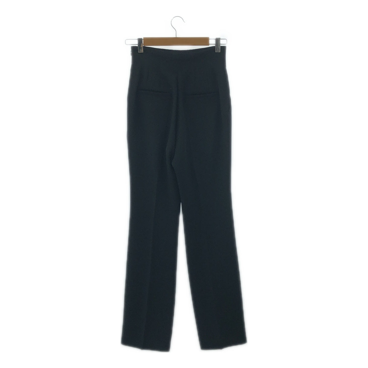 【美品】  Mame Kurogouchi / マメクロゴウチ | 2022SS | High Waisted Center Creased Trousers ハイウエスト センタークリースト パンツ | 1 | ブラック | レディース