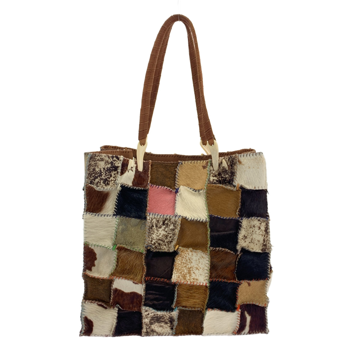 JAMIN PUECH / 자만피에쉬 | 하라코 가죽 패치워크 숄더백 |