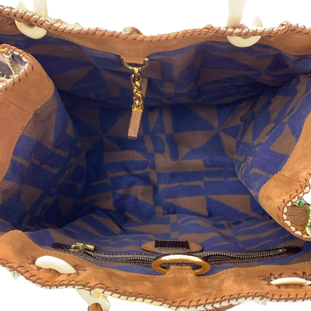 JAMIN PUECH / 자만피에쉬 | 하라코 가죽 패치워크 숄더백 |