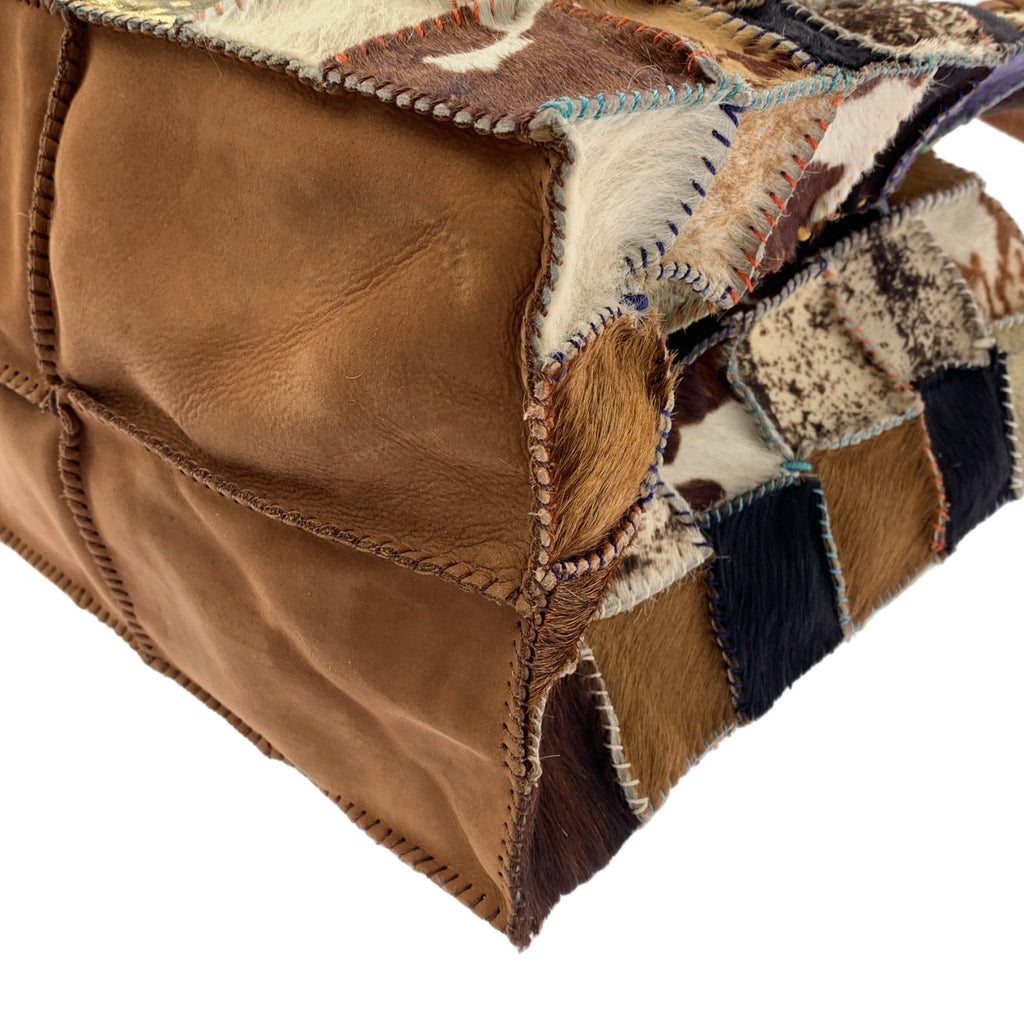 JAMIN PUECH / 자만피에쉬 | 하라코 가죽 패치워크 숄더백 |