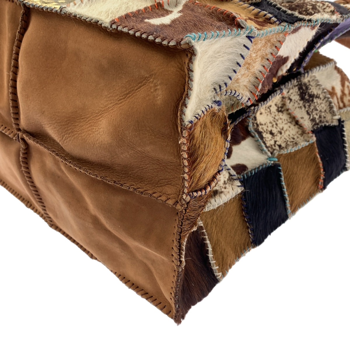 JAMIN PUECH / 자만피에쉬 | 하라코 가죽 패치워크 숄더백 |