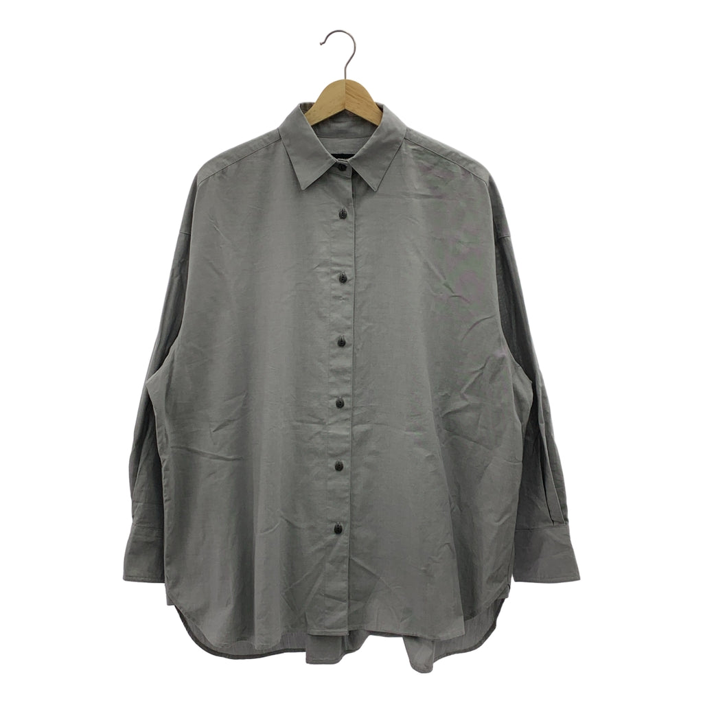 FLORENT / フローレント | 2023SS | COTTON DUNGAREE SHIRT / コットン オーバーシルエット シャツ ブラウス | 1 | レディース