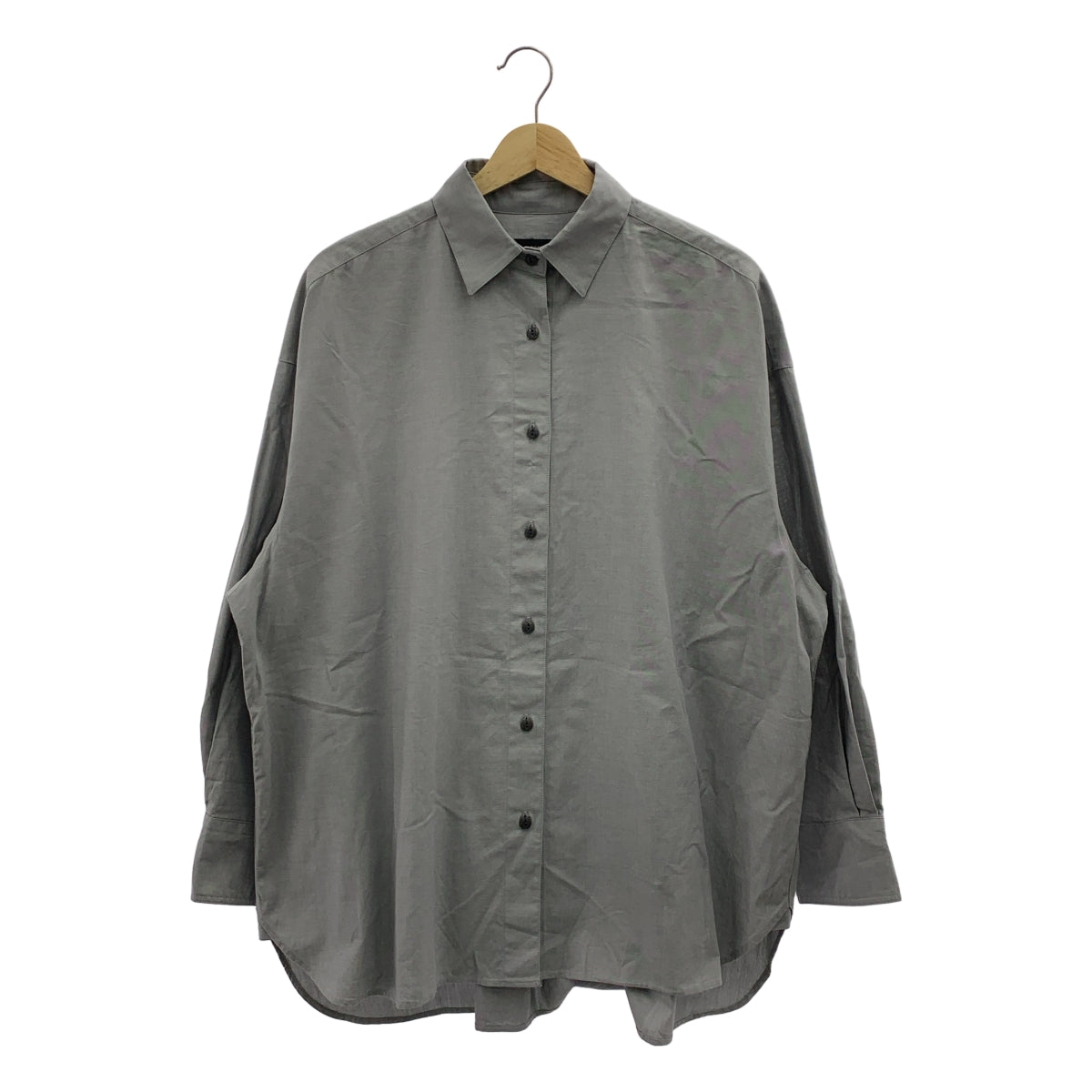 FLORENT / フローレント | 2023SS | COTTON DUNGAREE SHIRT / コットン オーバーシルエット シャツ ブラウス | 1 | レディース