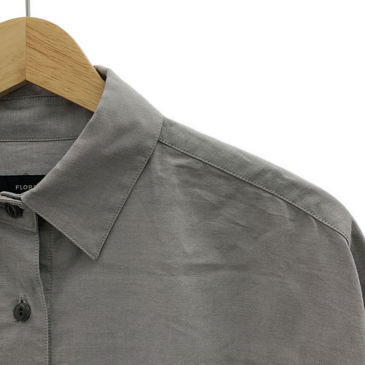 FLORENT / フローレント | 2023SS | COTTON DUNGAREE SHIRT / コットン オーバーシルエット シャツ ブラウス | 1 | レディース