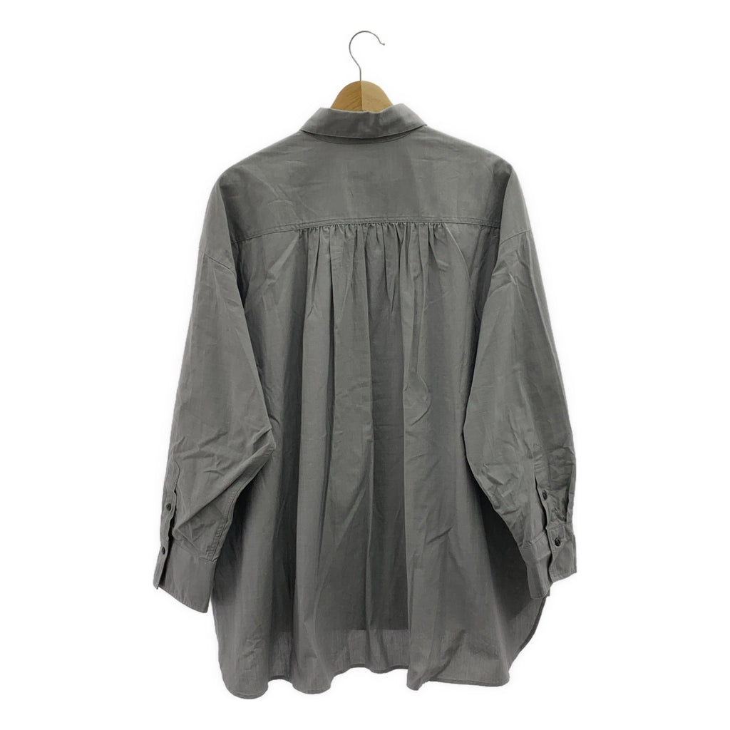 FLORENT / フローレント | 2023SS | COTTON DUNGAREE SHIRT / コットン オーバーシルエット シャツ ブラウス | 1 | レディース