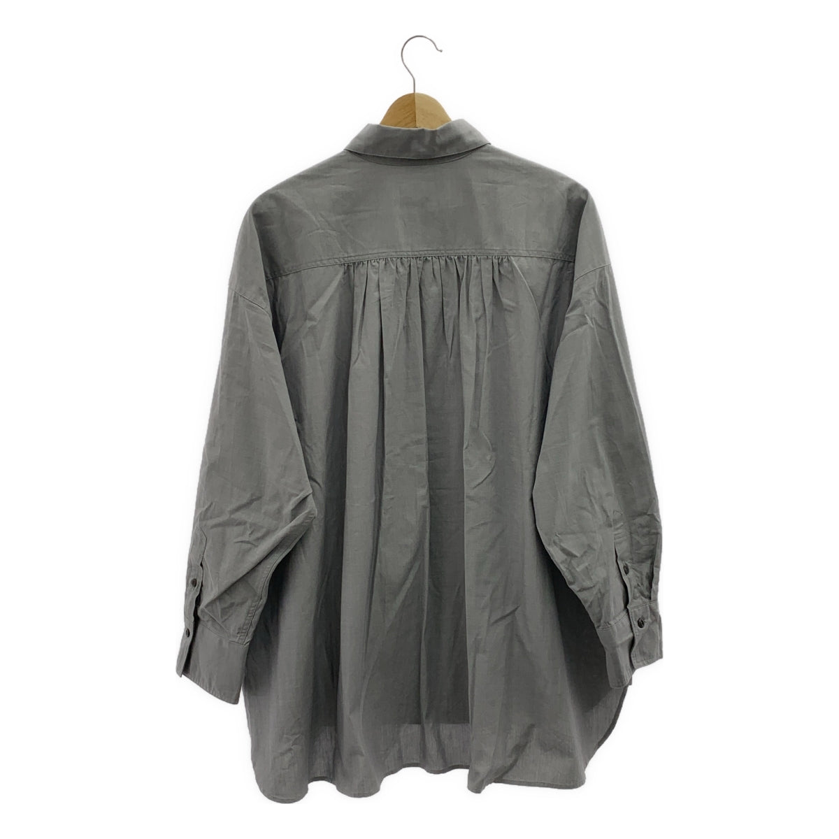 FLORENT / フローレント | 2023SS | COTTON DUNGAREE SHIRT / コットン オーバーシルエット シャツ ブラウス | 1 | レディース