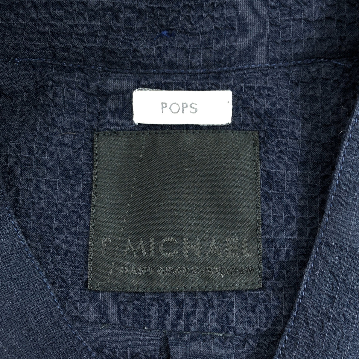 T-MICHAEL | POPS 超大襯衫 | M碼 | 海軍藍 | 男款