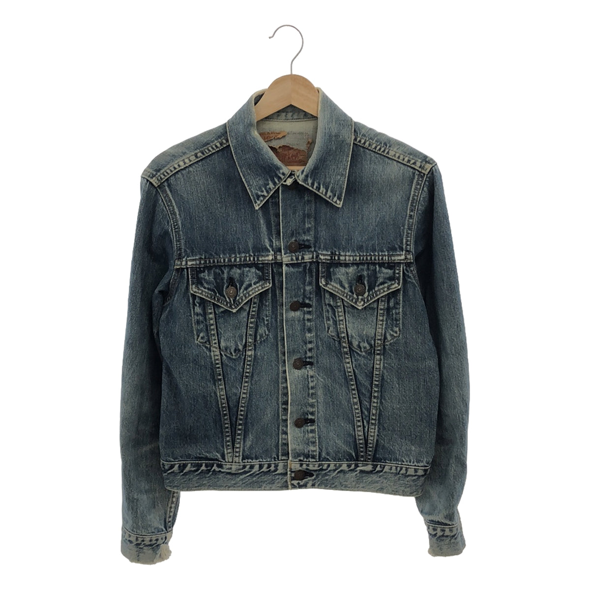 Levi's | 90s Vintage 71557 3rd BigE Reissue Denim Trucker Jacket | Size 36 | Men's