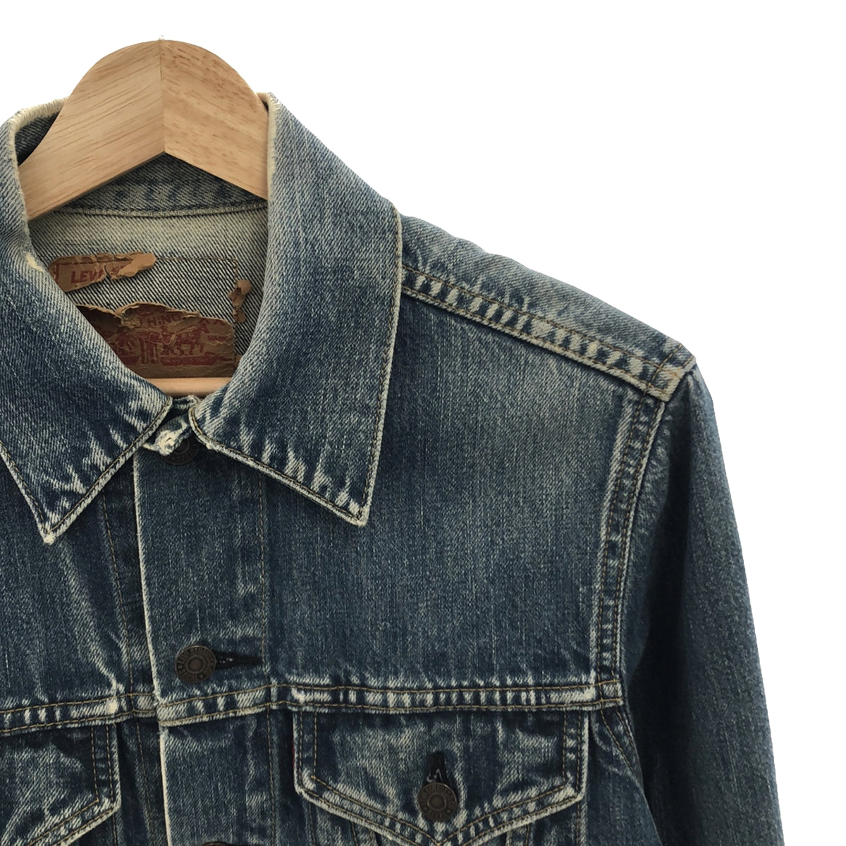 Levi's | 90s Vintage 71557 3rd BigE Reissue Denim Trucker Jacket | Size 36 | Men's