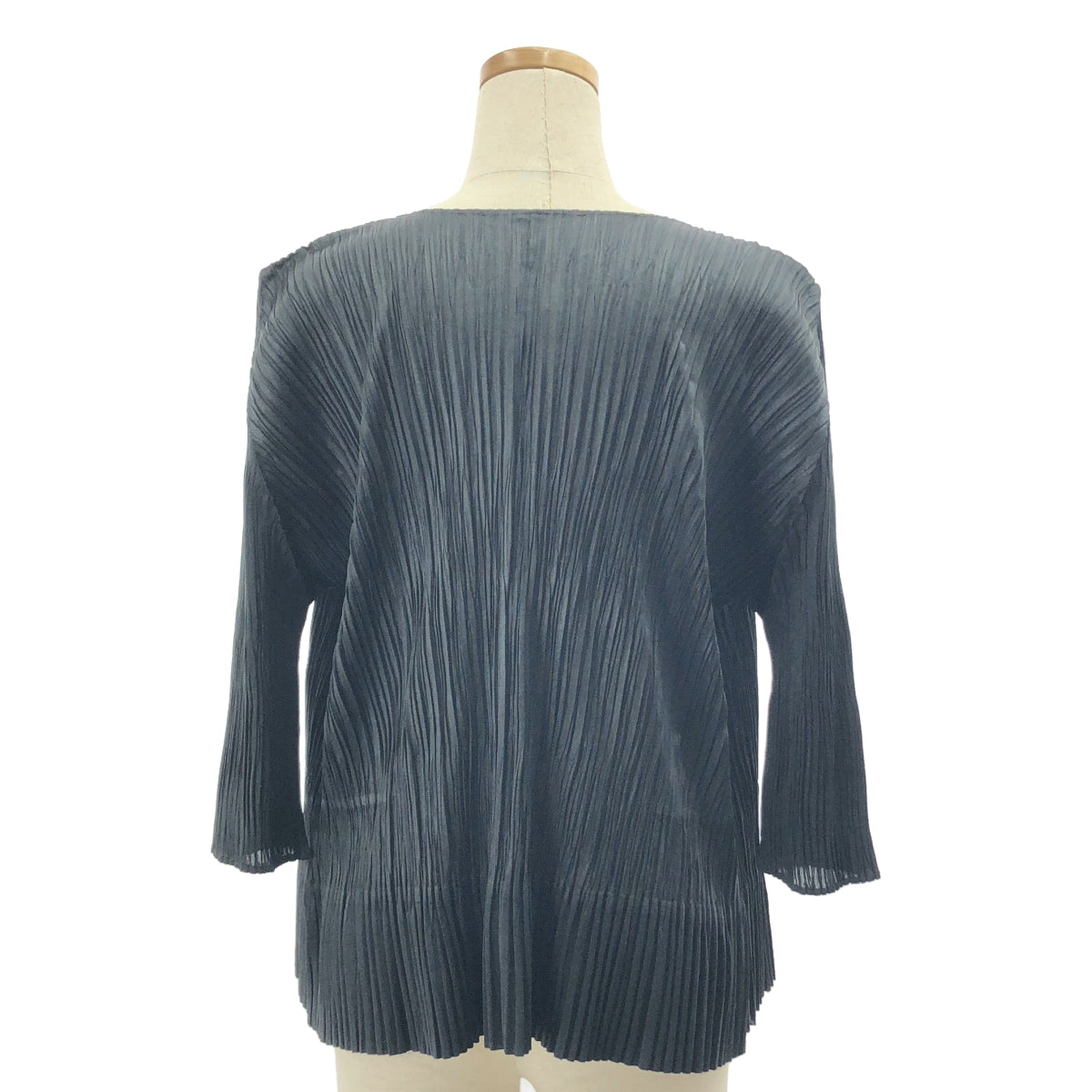 PLEATS PLEASE ISSEY MIYAKE / 플리츠 플리즈 이세이 미야케 | 버튼리스 플리츠 가디건 | 3 | 블랙 | 여성