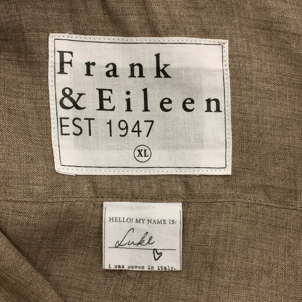 Frank&Eileen / フランクアンドアイリーン | LUKE / ITALIAN LINEN / ルーク イタリアン リネン オーバーシルエット シャツ | XL | メンズ