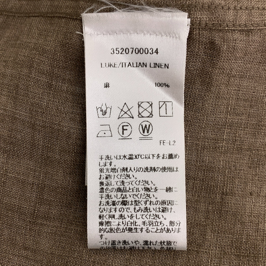 Frank&Eileen / フランクアンドアイリーン | LUKE / ITALIAN LINEN / ルーク イタリアン リネン オーバーシルエット シャツ | XL | メンズ